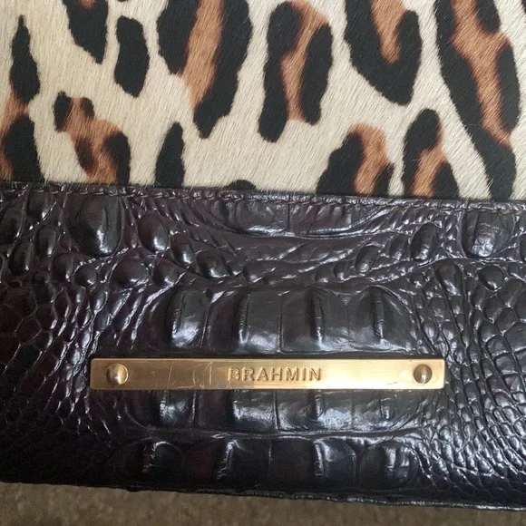 Brahmin Leopard Print Tote Bag - Picture 4 of 16